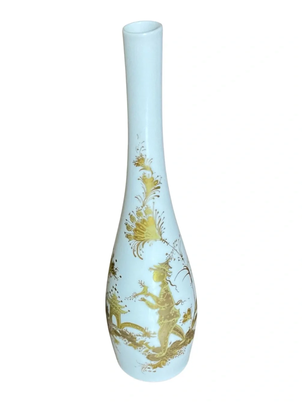 Vintage Rosenthal Studio Linie 100th Anniversary Gold Figural Vase Germany